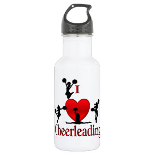 I Heart Cheerleader Trinkflasche