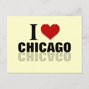 I Heart Chicago Postkarte