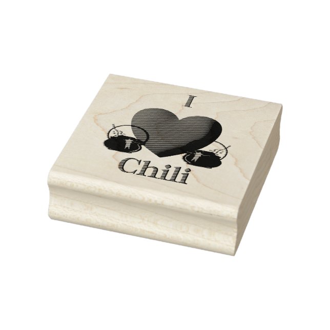 I Heart Chili Gummistempel (Stempel)