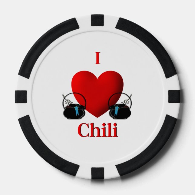 I Heart Chili Pokerchips (Vorderseite)