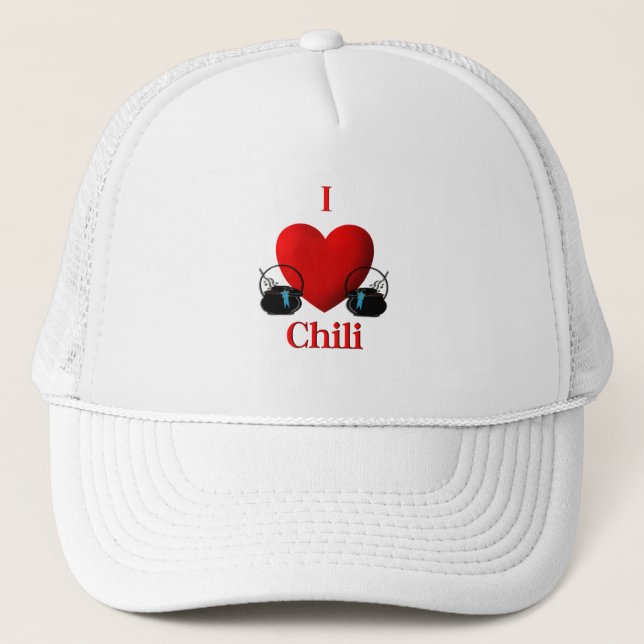 I Heart Chili Truckerkappe (Vorderseite)