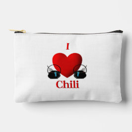 I Heart Chili Zubehörtasche