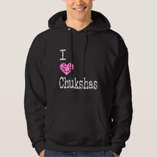 I Heart Chukshas Liebe Chuksha Husky Dog Rassen Fi Hoodie