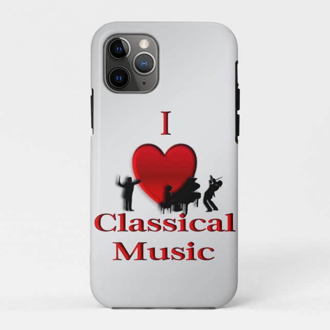 I Heart Classic Music Case-Mate iPhone Hülle (Rückseite)