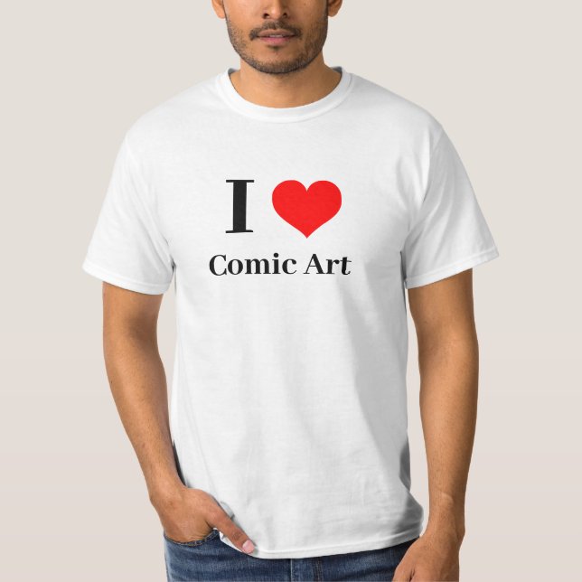 I heart Comic Art T-Shirt (Vorderseite)