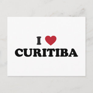 I Heart Curitiba Brasilien Postkarte