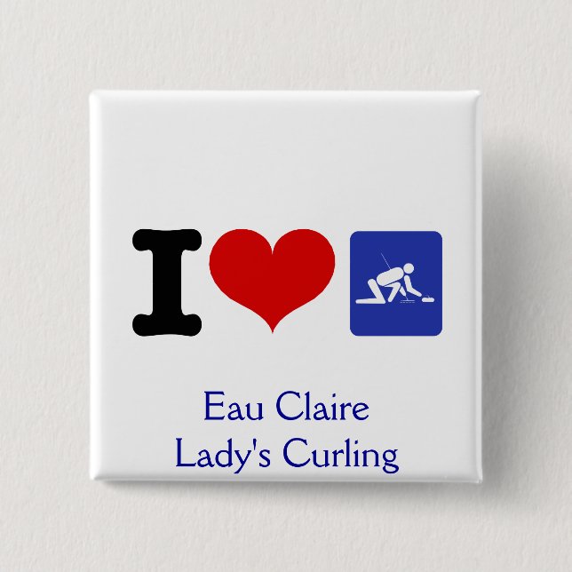 I Heart Curling Button (Vorderseite)