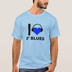 I Heart D'Blues Funny T - Shirt
