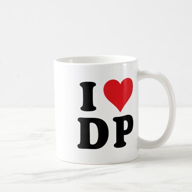 I Heart DP Initials I Liebe D.p. Kaffeetasse (Rechts)