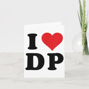 I Heart DP Initials I Liebe D.p. Karte