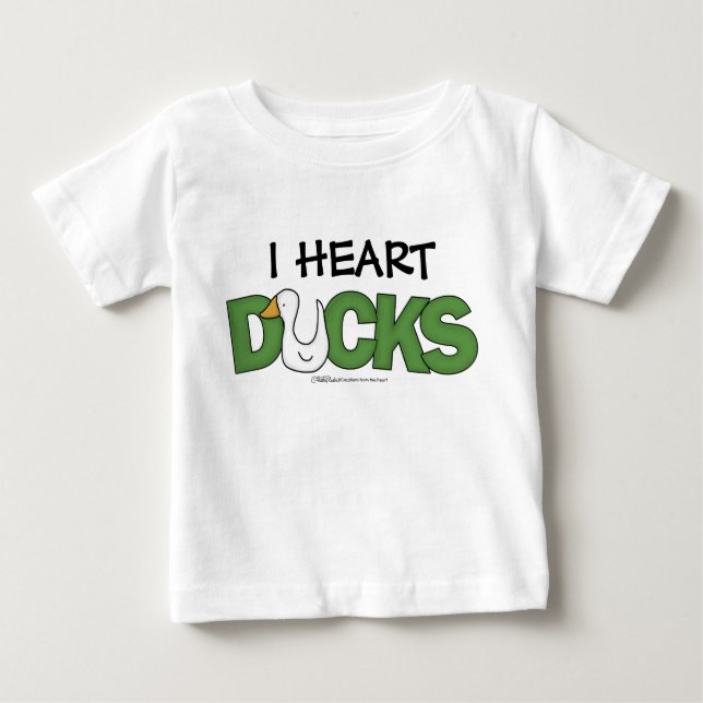 I Heart Ducks Baby T-shirt (Vorderseite)