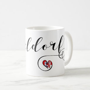 I Heart Düsseldorf, Flag, Deutschland Kaffeetasse