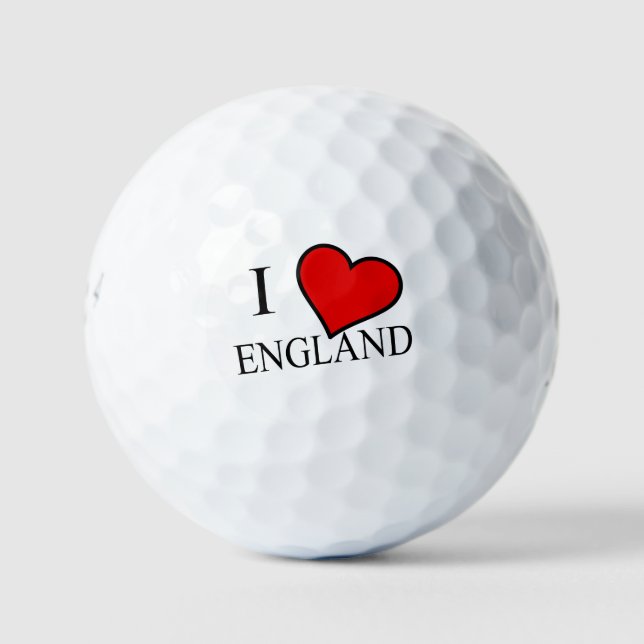 I Heart England bb sein6 gbcnt Golfball (Vorderseite)