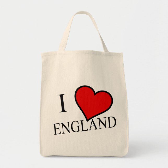 I Heart England bk gtcnt Tragetasche (Vorne)