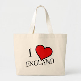 I Heart England bzw. jtcnt Jumbo Stoffbeutel