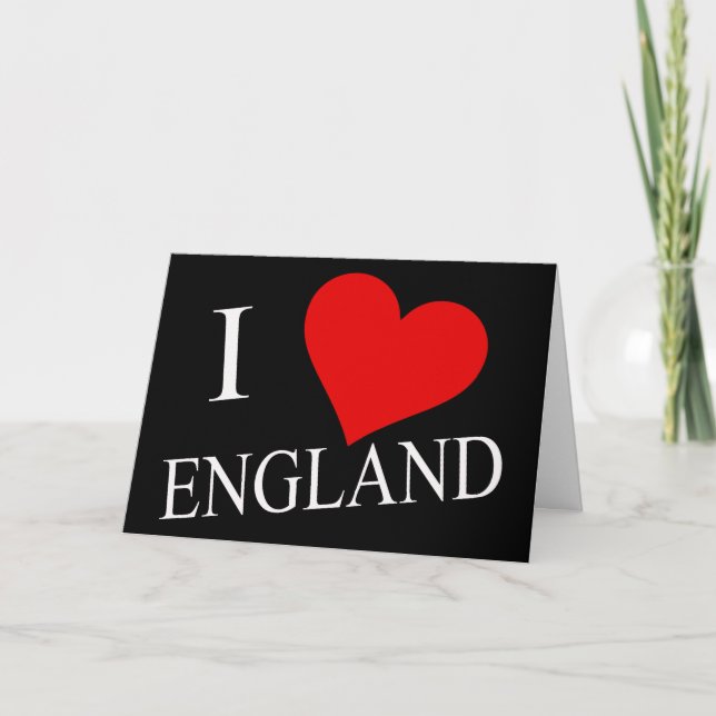 I Heart England Wcent Karte (Vorderseite)