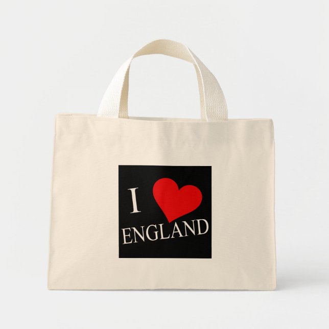 I Heart England Wwt ttcnt Mini Stoffbeutel (Vorne)