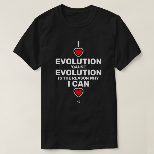 I heart Evolution v2 T - Shirt (Design vorne)