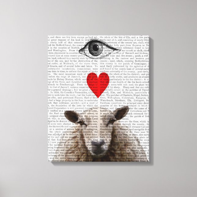 I Heart Ewe Leinwanddruck (Vorderseite)