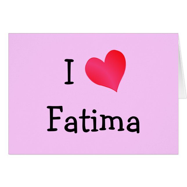I Heart Fatima (Vorderseite (Horizontal))