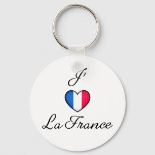 "I heart France" Französischer Preis "J'adore La  Schlüsselanhänger