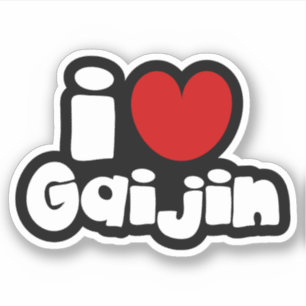i heart Gaijin Aufkleber