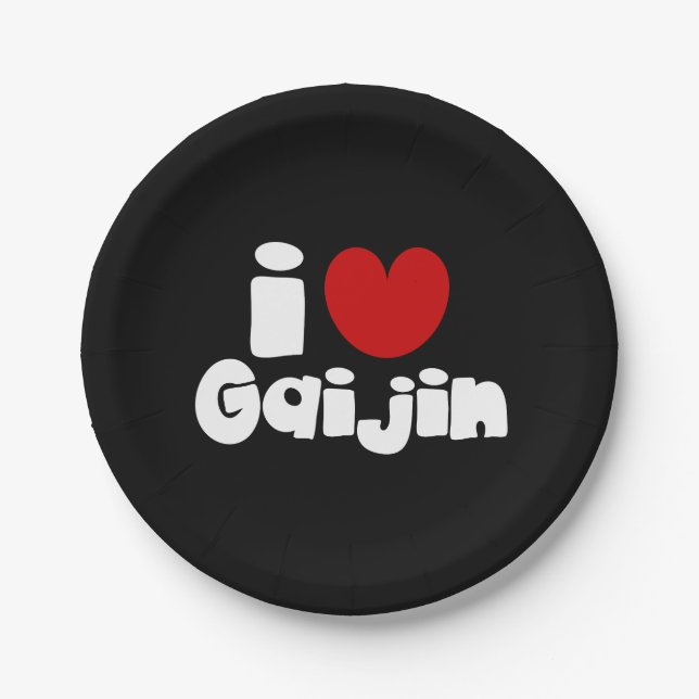 i heart Gaijin Pappteller (Vorderseite)