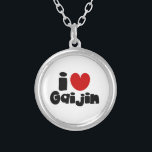 i heart Gaijin Versilberte Kette<br><div class="desc">i herz Gaijin Globe Trotters ist auf idiosynkratische Bilder aus der ganzen Welt spezialisiert. Hier finden Sie einzigartige Grußkarten,  Postkarten,  Poster,  Mousepads und mehr.</div>