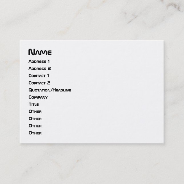 I Heart Geeks ASCII ART Visitenkarte (Vorderseite)