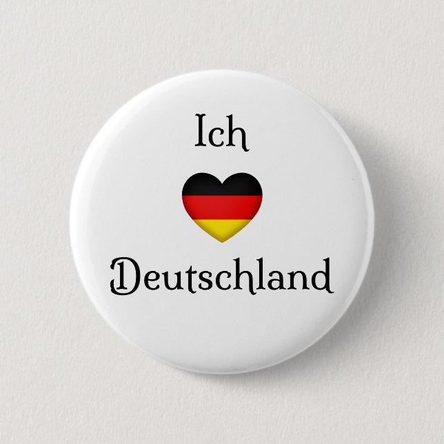 "I Heart Germany" Deutscher Prix World Traveller Button (Vorderseite)