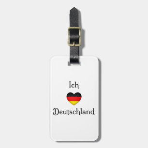"I Heart Germany" Deutscher Prix World Traveller Gepäckanhänger