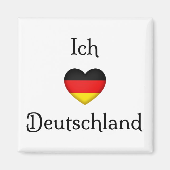 "I Heart Germany" Deutscher Prix World Traveller Magnet (Vorne)