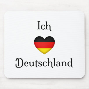 "I Heart Germany" Deutscher Prix World Traveller Mousepad