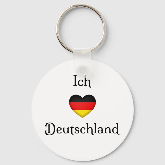 "I Heart Germany" Deutscher Prix World Traveller Schlüsselanhänger (Vorderseite)