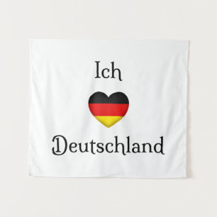 "I Heart Germany" Deutscher Prix World Traveller Wandteppich