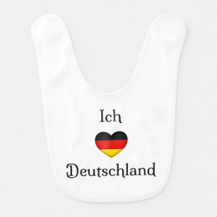 "I heart Germany" Deutscher Reisender Babylätzchen