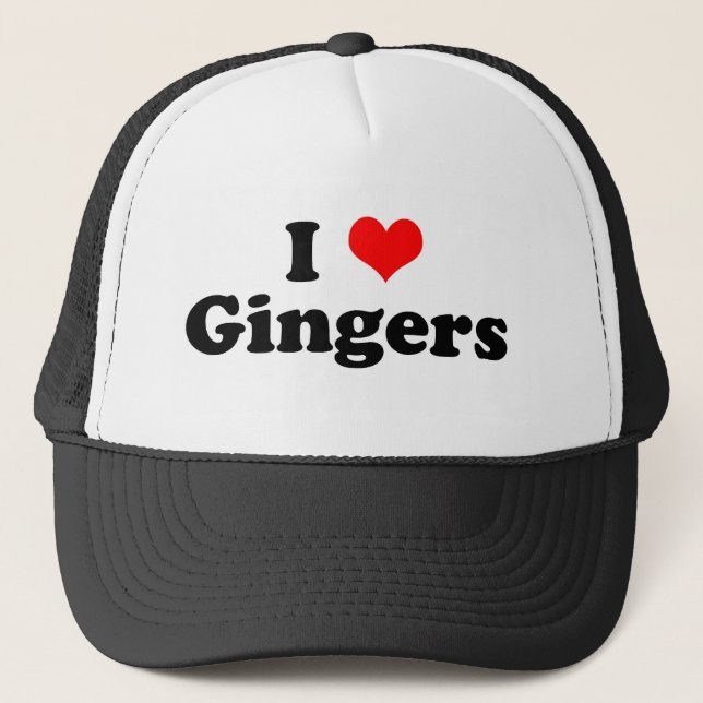 I Heart Gingers Truckerkappe (Vorderseite)