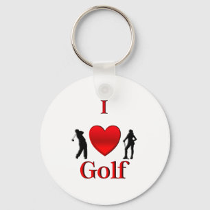 I Heart Golf Schlüsselanhänger
