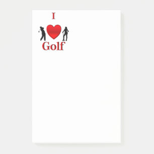 I Heart Golf Sport Post-it Klebezettel