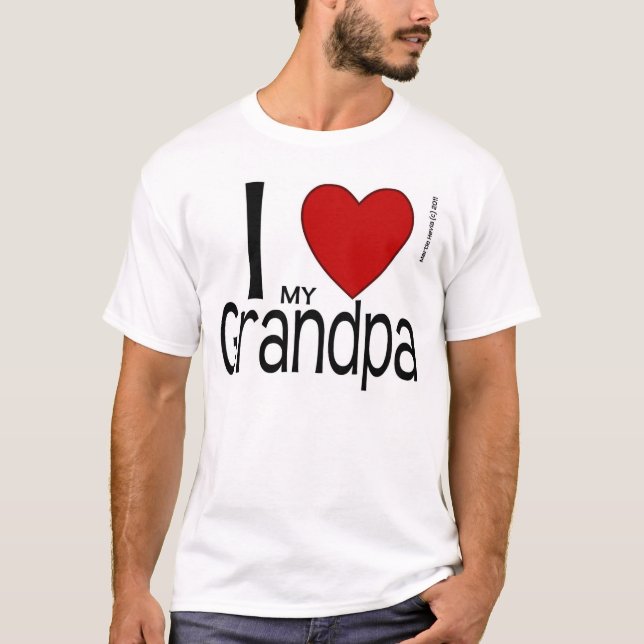 I Heart Grandpa Shirt (Vorderseite)