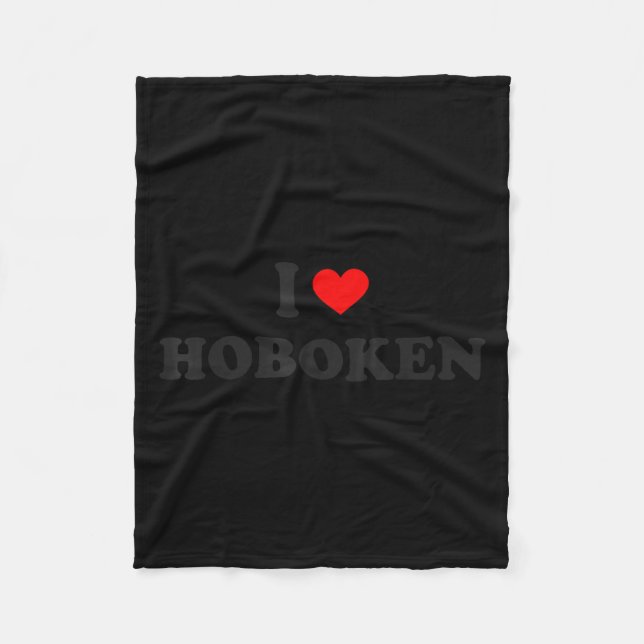 I Heart Hoboken New Jersey  Fleecedecke (Vorderseite)
