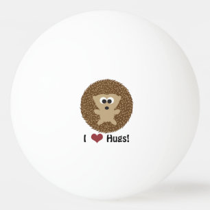 I Heart Hugs Igel Tischtennisball