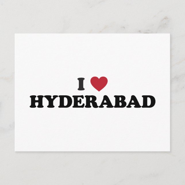 I Heart Hyderabad Postkarte (Vorderseite)