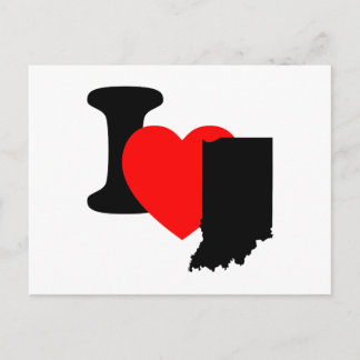 I Heart Indiana Postkarte