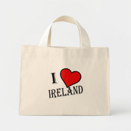 I Heart Ireland bk ttcent Mini Stoffbeutel