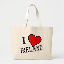 I Heart Ireland btcnt Jumbo Stoffbeutel