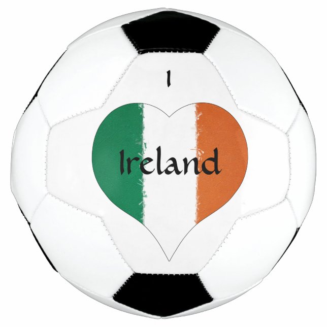 I Heart Ireland Irish Tricolor Flag Fußball (Vorderseite)