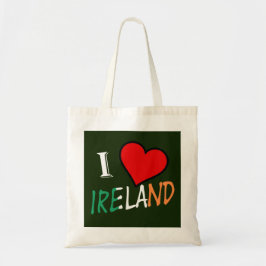 I Heart Ireland overlay btcent Tragetasche