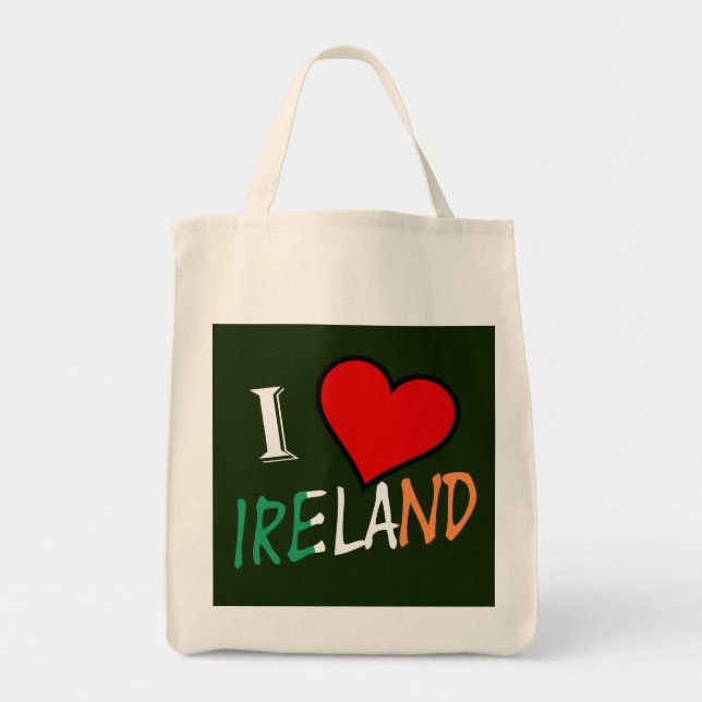 I Heart Ireland Overlay Gtcent Tragetasche (Vorne)