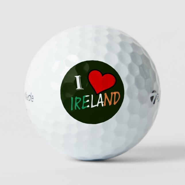 I Heart Ireland Overlay tmtp5 gbcnt Golfball (Vorderseite)